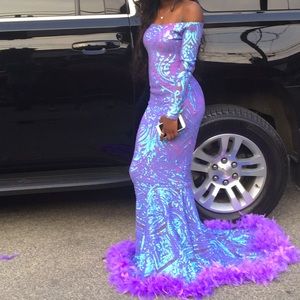 Custom made prom dress💜